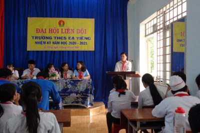 Được sự đồng ý của chi bộ, BGH liên đội trường THCS Ea Yiêng tổ chức ĐH liên đội năm học 2020-2021 thành công tốt đẹp